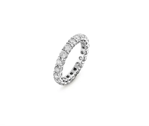 Aliança eternity de diamantes